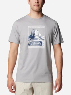 Koszulka męska bawełniana Columbia CSC Seasonal Logo Tee 1991036038 M Szara (195981462258) - Koszulki męskie - miniaturka - grafika 1