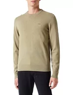 Bluzy męskie - BOSS Kanovano dzianinowa bluza męska, Light/Pastel Green336, S - miniaturka - grafika 1