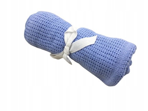 Kocyk 100 x 75cm odcienie niebieskiego