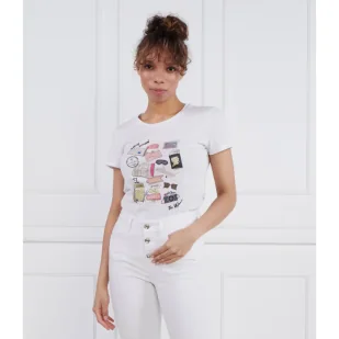 Liu Jo T-shirt | Regular Fit - Koszulki i topy damskie - miniaturka - grafika 1