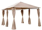 Altany ogrodowe - Beżowy pawilon ogrodowy z bocznymi ściankami W8-A05 - miniaturka - grafika 1