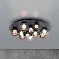 Lampy sufitowe - PURE Lampa sufitowa LED Popup, możliwość ściemniania, aluminiowy / szary / cynkowy, salon / jadalnia, metal - miniaturka - grafika 1