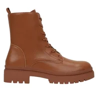 Botki damskie - Botki Workery Damskie Skórzane Brązowe Simala Wysokie Modne Stylowe Na Jesień Na Wiosnę na Zimę Klasyczne Eleganckie 40 - miniaturka - grafika 1