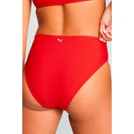 Stroje kąpielowe - Dół od bikini z wysokim stanem, czerwony - miniaturka - grafika 1