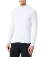 Bluzy męskie - Emporio Armani Męska bluza z długim rękawem z modalem, krój slim fit, biały, XL - miniaturka - grafika 1