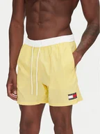 Kąpielówki męskie - Tommy Hilfiger Szorty kąpielowe UM0UM03455 Żółty Regular Fit - miniaturka - grafika 1