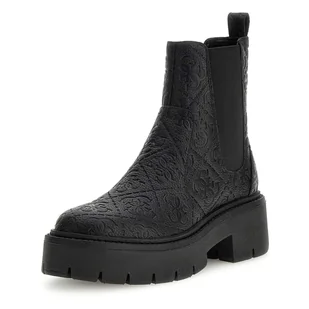 Damskie Sztyblety GUESS SHUZE FLTSHUFAL10-BLACK – Czarny - Botki damskie - miniaturka - grafika 1
