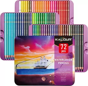 Kalour, Kredki artystyczne Premium akwarelowe, 72 szt. - Kredki, ołówki, pastele i pisaki - miniaturka - grafika 1