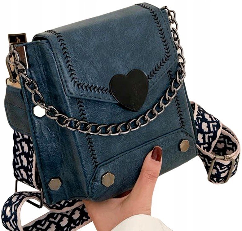 Damska Torebka Listonoszka Skórzana Mała Retro