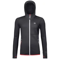 Bluzy sportowe damskie - Bluza damska Ortovox Fleece Hoody W Rozmiar: L / Kolor: czarny - miniaturka - grafika 1