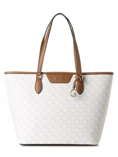 L.Credi - Damska torba shopper  Filiberta, biały|brązowy - Torebki damskie - miniaturka - grafika 1