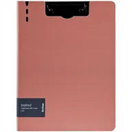 Teczki i skoroszyty - Clipboard Instinct A4 składany z klipsem różowy - Berlingo - miniaturka - grafika 1