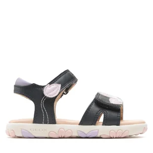Sandały Geox J Sandal Haiti Girl J358ZA000BCC0694 M Granatowy - Buty dla dziewczynek - miniaturka - grafika 1