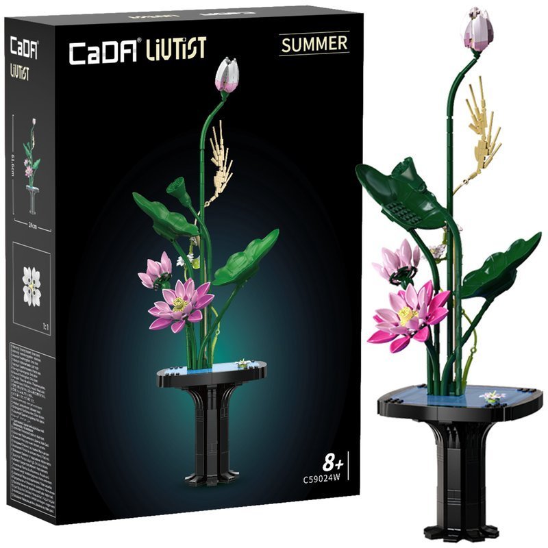 Klocki Konstrukcyjne CaDA zestaw kwiatowy Floral Art Summer Song 61,6 cm C59024W 755 elementów