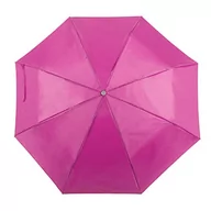 Parasole - eBuyGB Unisex mini składany kompaktowy parasol kieszonkowy ręczny otwierany teleskopowy ślub lekki naszyjnik z uchwytem do noszenia pasek i kolor dopasowany rękaw ochronny, fuksja, 100 cm - miniaturka - grafika 1