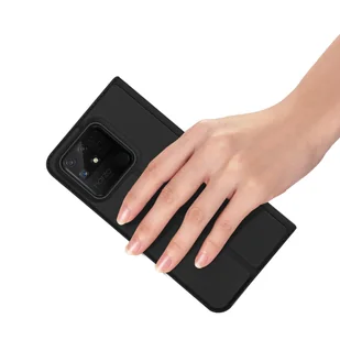 Dux Ducis Skin Pro kabura etui pokrowiec z klapką Realme Narzo 50A czarny - Etui i futerały do telefonów - miniaturka - grafika 10