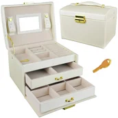 Biżuteria - akcesoria - KUFEREK SZKATUŁKA PUDEŁKO ORGANIZER NA BIŻUTERIĘ B - miniaturka - grafika 1