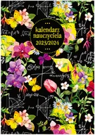 Kalendarze - kalendarz nauczyciela 2023/24 b6 tyg. pcv kwiaty - miniaturka - grafika 1