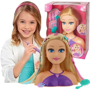 Głowa Do Stylizacji Zabawka Zestaw Fryzjerski Lala - Prace ręczne dla dzieci - miniaturka - grafika 1