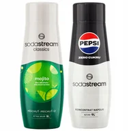 Syropy i koncentraty owocowe - 2x Syrop do Saturatora SODASTREAM MOJITO MOHITO PEPSI MAX COLA BEZ CUKRU - miniaturka - grafika 1