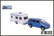 Samochody i pojazdy dla dzieci - M&amp;Z Auto z przyczepą Camping - miniaturka - grafika 1