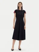 Sukienki - Tommy Hilfiger Sukienka codzienna WW0WW41269 Granatowy Regular Fit - miniaturka - grafika 1