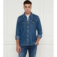 Koszule męskie - Guess Jeans Jeansowa koszula | Slim Fit - miniaturka - grafika 1