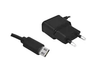 Ładowarki do telefonów - STa Ładowarka sieciowa 2x USB 2A - Czarny - miniaturka - grafika 1
