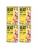 Mokra karma dla psów - Pakiet Josera MeatLovers Menu Mokra Karma Dla Dorosłych Psów z Kurczakiem i Marchewką 2 x 400 g + 1 Puszka GRATIS! - miniaturka - grafika 1