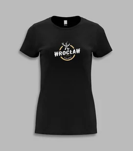 KOSZULKA DAMSKA - WROCŁAW Czarny XL - Koszulki i topy damskie - miniaturka - grafika 1