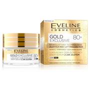 Serum do twarzy - Eveline Gold Exclusive 80+ luksusowy odbudowujący krem-serum z 24k złotem 50ml - miniaturka - grafika 1