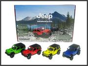 Samochody i pojazdy dla dzieci - Hipo Jeep Wrangler 2018 4 kolory 1:34 hard - miniaturka - grafika 1