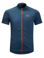 Koszulki sportowe męskie - Jack Wolfskin Koszulka kolarska "Tourer" w kolorze granatowym - miniaturka - grafika 1