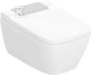 Miska myjąca z funkcją higieny intymnej AquaClean Sela Square, wisząca miska WC, chrom - Miski WC - miniaturka - grafika 1