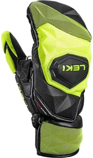 LEKI RĘKAWICE WCR Venom SL 3D MITT black-ice lemon 7.5 - Rękawice narciarskie - miniaturka - grafika 1