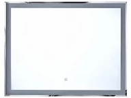 Lustra - Beliani Lustro ścienne LED 90 x 70 cm srebrne ARGENS - miniaturka - grafika 1