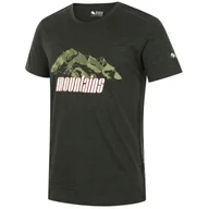 Koszulki sportowe męskie - Koszulka męska Zulu Merino Mountains 160 Short Comfy Rozmiar: XL / Kolor: zielony - miniaturka - grafika 1