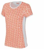 Koszulki jeździeckie - Pikeur Koszulka damska VILJA - white/peach - miniaturka - grafika 1