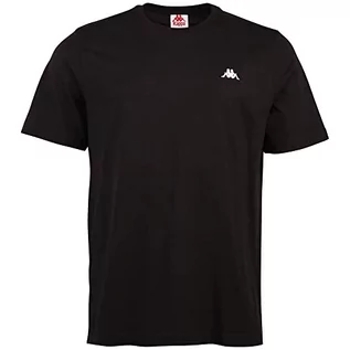 Koszulki męskie - Kappa Męski T-shirt, Regular Fit, Caviar, XL - grafika 1