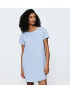 Piżamy damskie - Triumph Koszula nocna Nightdresses NDK X Błękitny Regular Fit - miniaturka - grafika 1