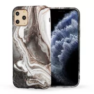 Etui i futerały do telefonów - Marble Silicone Żelowe Etui Pokrowiec Marmur Iphone 12 Mini Szary - miniaturka - grafika 1