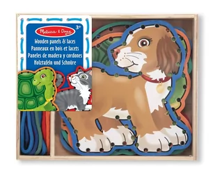 Melissa&Doug Sznurowanka Zwierzątka 13782 - Zabawki interaktywne dla dzieci - miniaturka - grafika 1