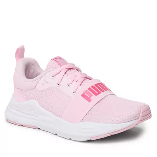 Buty dla dziewczynek - Sneakersy Puma Puma Wired Run Jr 37421425 Różowy - grafika 1