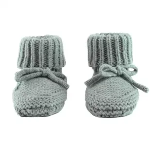Lodger Buciki niechodki z wełny merino 100% miętowe Silk 6-12 mies. - Buciki dla niemowląt - miniaturka - grafika 1