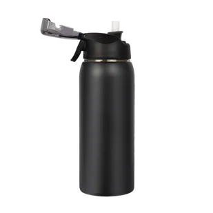 Majestic Sport, butelka termicza Delta, czarna, 750 ml - Shakery i bidony sportowe - miniaturka - grafika 1