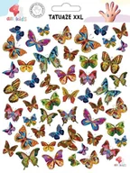 Zabawki kreatywne - Tatuaże zmywalne dla dzieci Motylki Xxl - miniaturka - grafika 1