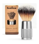 Pędzle do golenia - Bambaw Pędzel do golenia (srebrny) - BAMBAW - miniaturka - grafika 1
