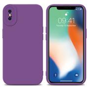 Etui i futerały do telefonów - Pokrowiec Etui Do Apple iPhone XS MAX w FLUID MATOWY FIOLET TPU Silikonowe Obudowa Ochronny Case Cover Cadorabo - miniaturka - grafika 1