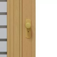 Drzwi harmonijkowe 015B01 86 cm dąb jasny mat - Drzwi wewnętrzne - miniaturka - grafika 1
