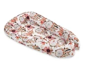 Otulacze - Kokon Niemowlęcy Dwustronny Kojec Otulacz Premium Bobono- Łapacze Snów Kwiatowe - miniaturka - grafika 1